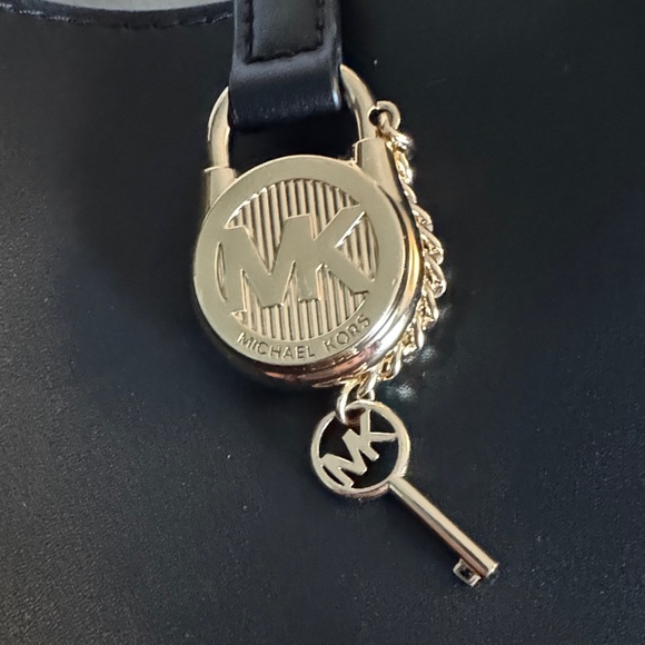 Michael Kors Black Shoulder Bag with Gold Accent - Picture 2 of 11